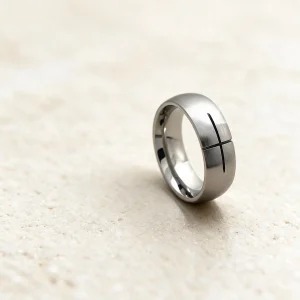 Anillo acero inoxidable y antialérgico hombre Javier — anillo de acero para hombre, hecho a mano en el taller de Barcelona