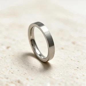 Anillo acero inoxidable y antialérgico hombre Walter — anillo de acero para hombre, hecho a mano en el taller de Barcelona
